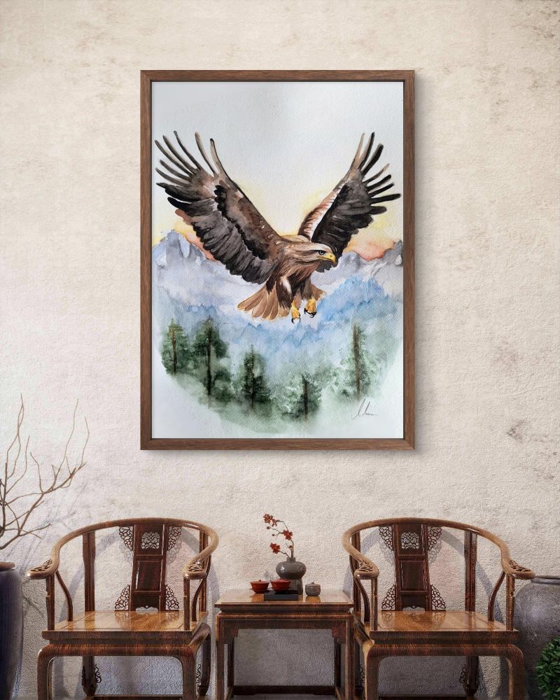 Aquarell "Eagle Spirit"
