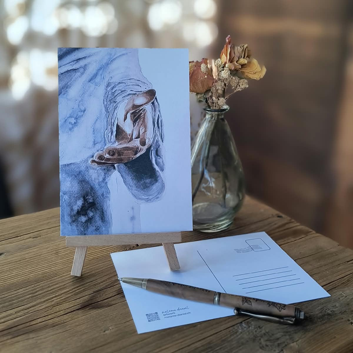 Postkarte Aquarell "Gentle Trust"