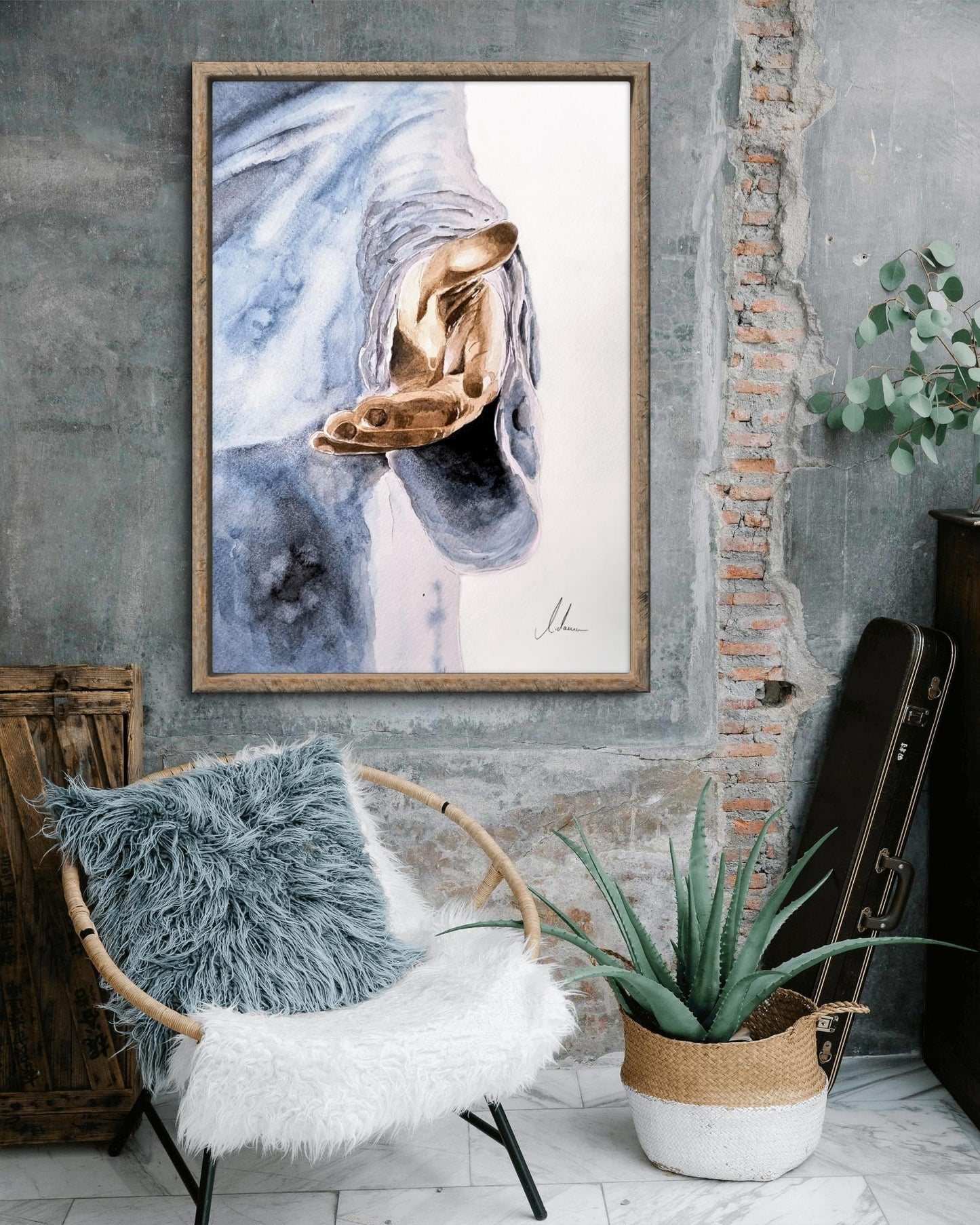 Aquarell "Gentle Trust"
