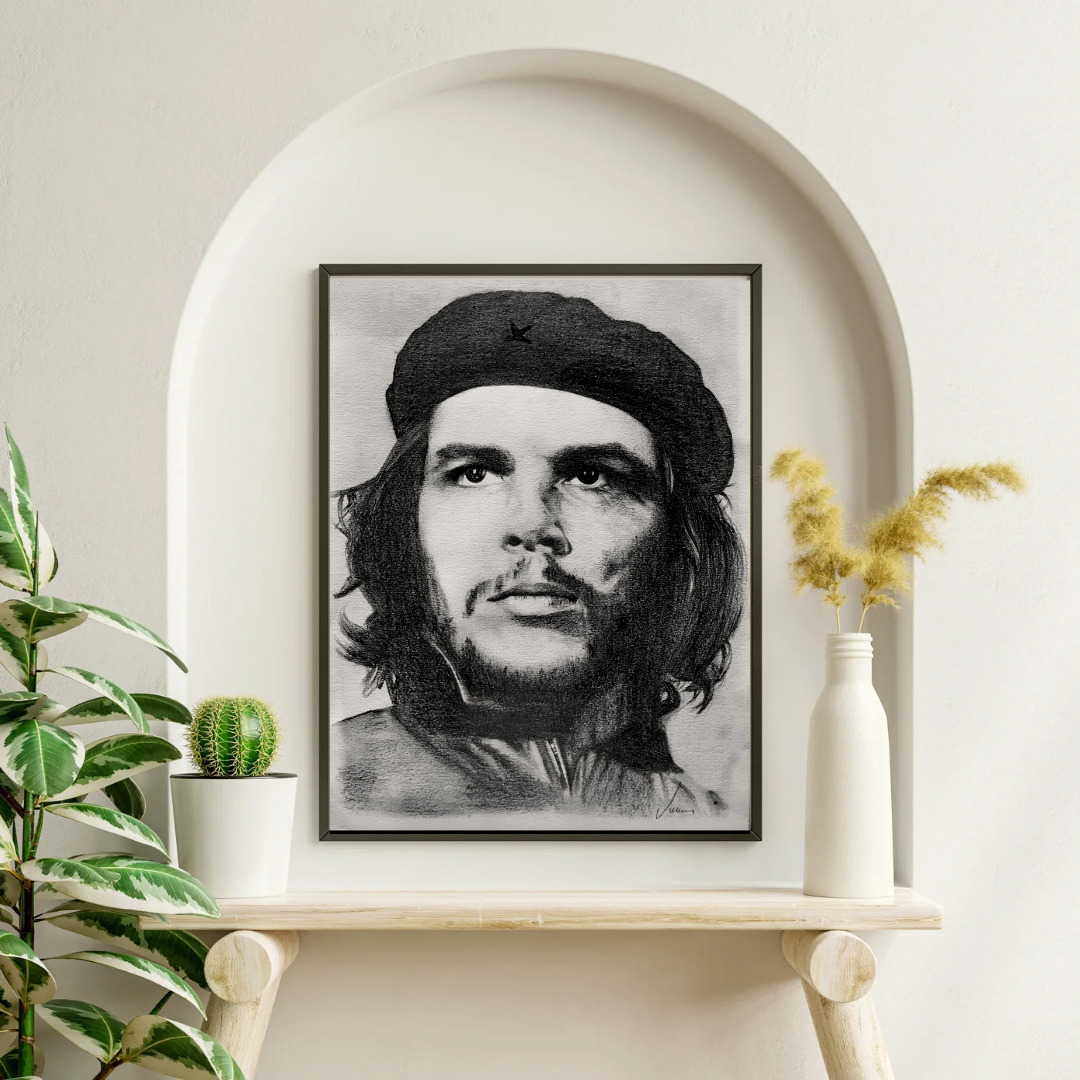 Kohlenbild "Pablo Escobar"