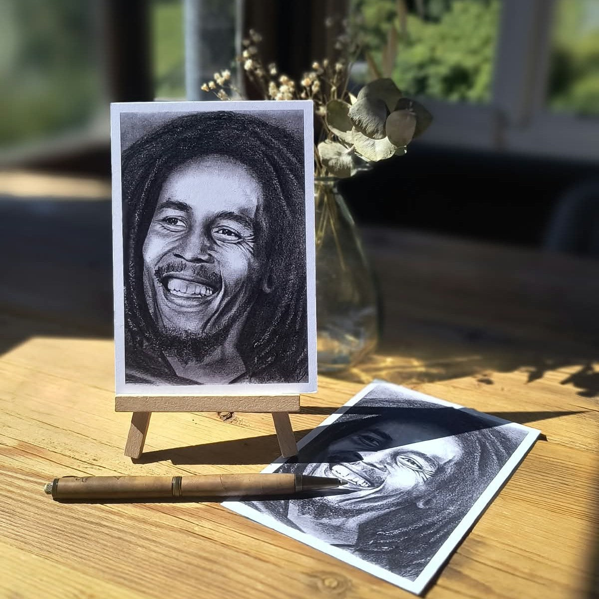 Kohlenbild "Bob Marley"