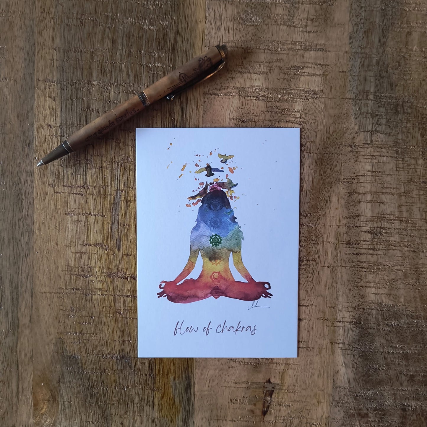 Aquarell "Flowing Chakras"
