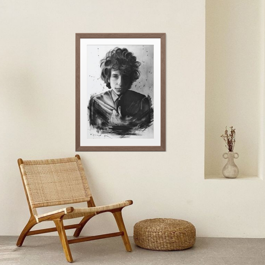 Kohlenbild "Bob Dylan"