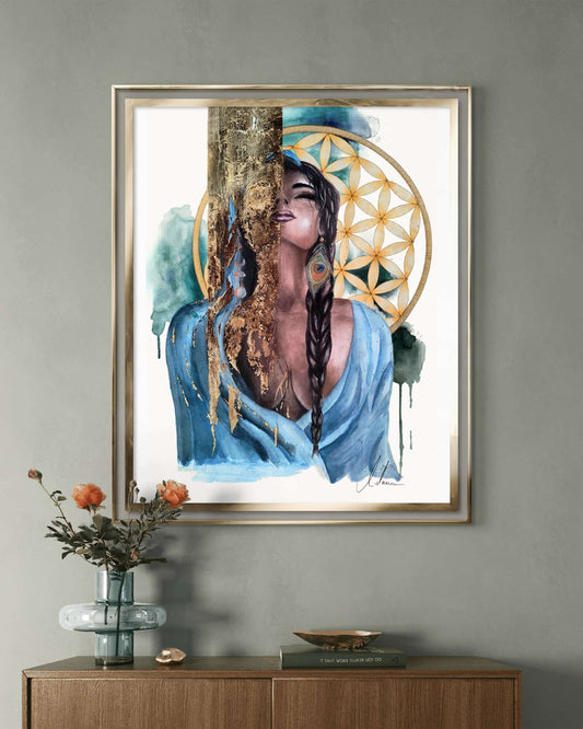 Aquarell "Golden Light" Original