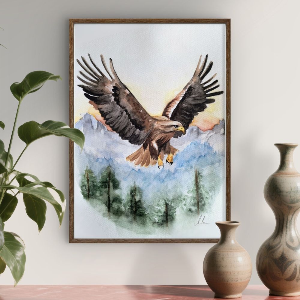 Aquarell "Eagle Spirit"