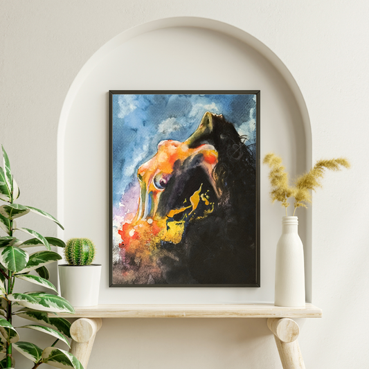 Aquarell Embrace of Sensuality