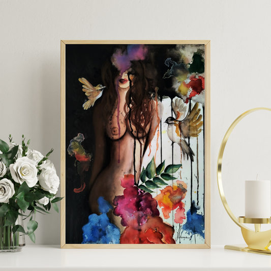 Aquarell Ethereal Blossoms