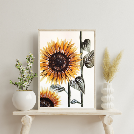 Aquarell Flower of the Sun