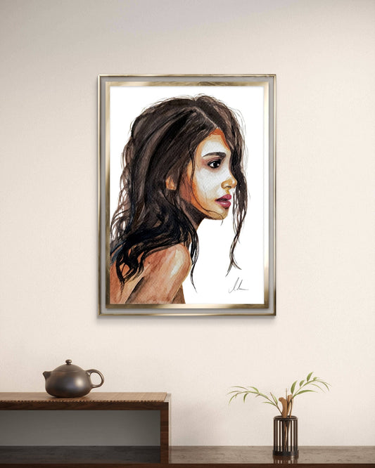 Aquarell "Gaze of Grace"