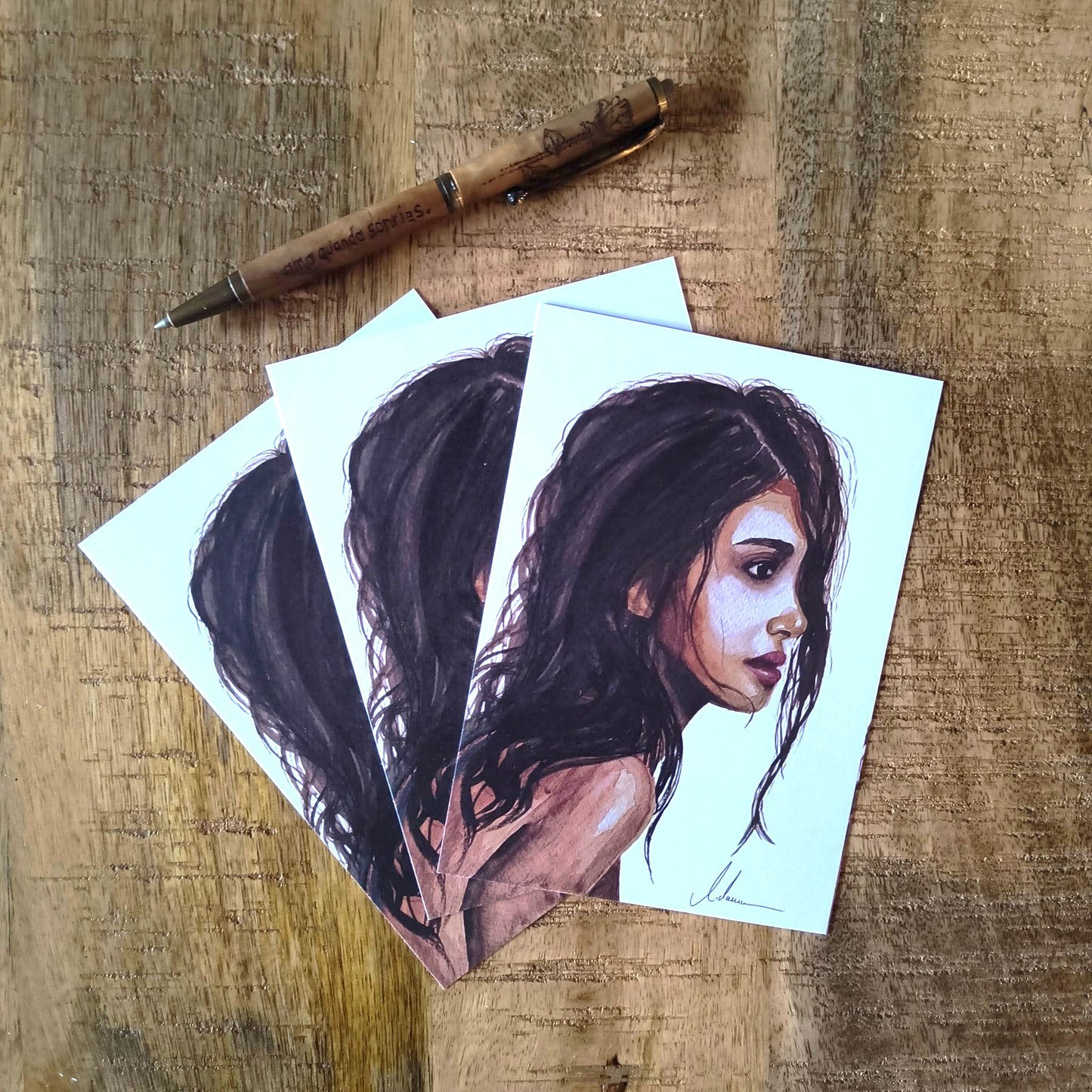 Aquarell "Gaze of Grace"