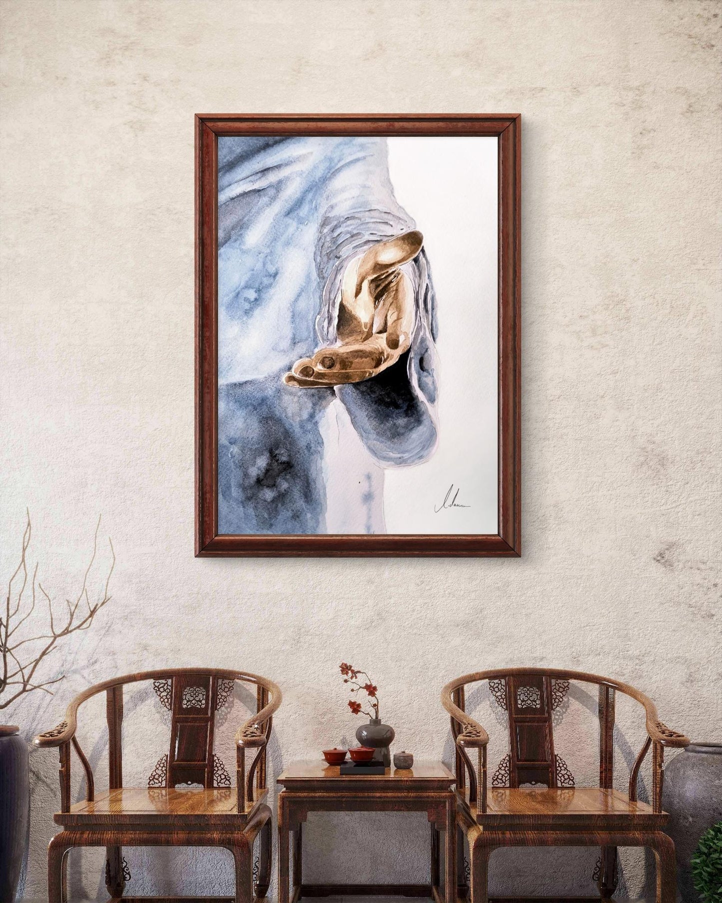 Aquarell "In Gentle Trust"