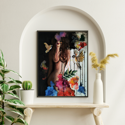 Aquarell "Inner Garden"