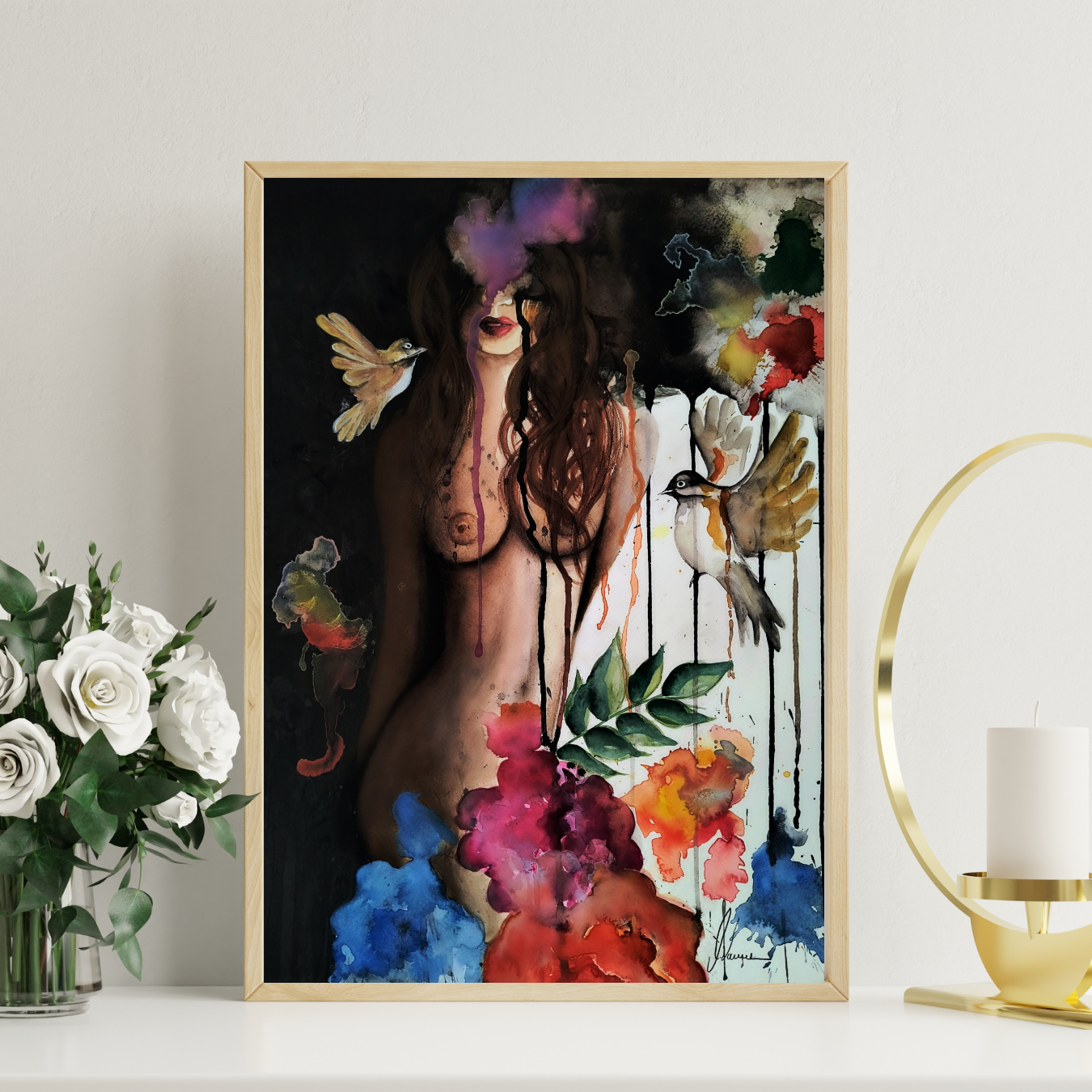 Aquarell "Inner Garden"