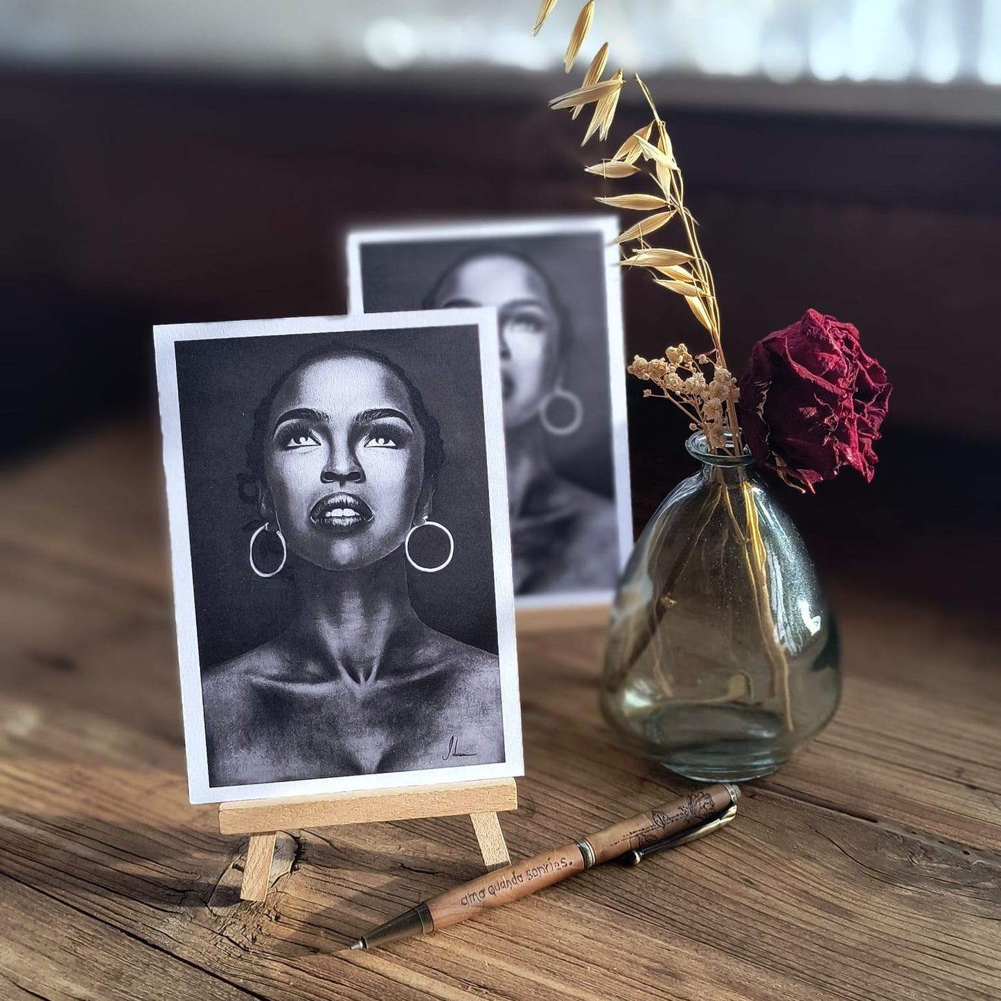 Kohlenbild "Lauryn Hill"