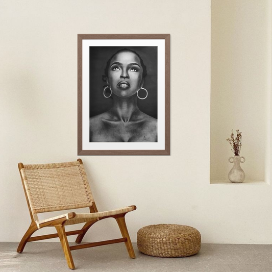 Kohlenbild "Lauryn Hill"