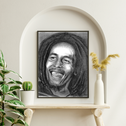 Graphitzeichnung Bob Marley