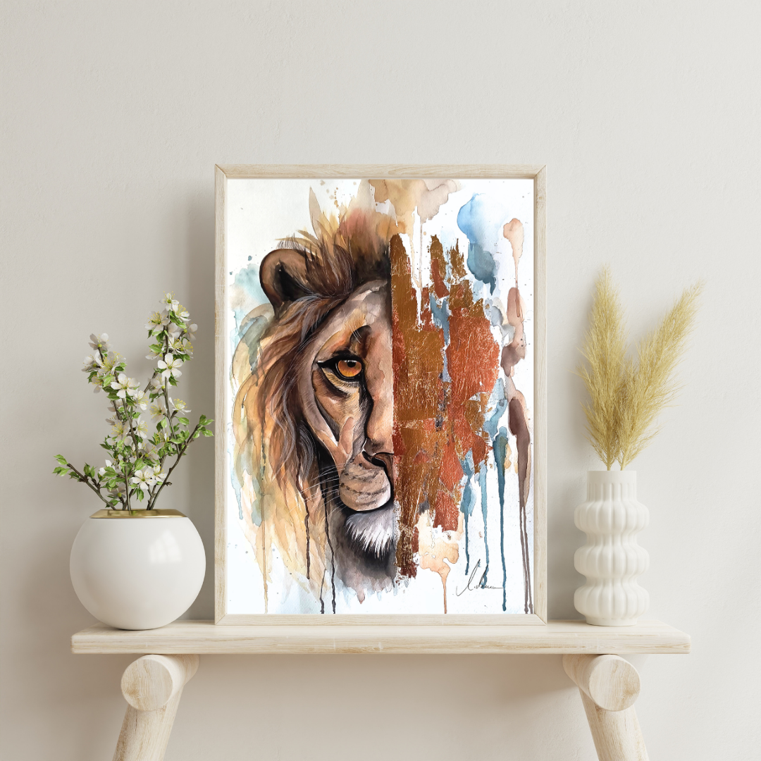Aquarell "Lionheart"