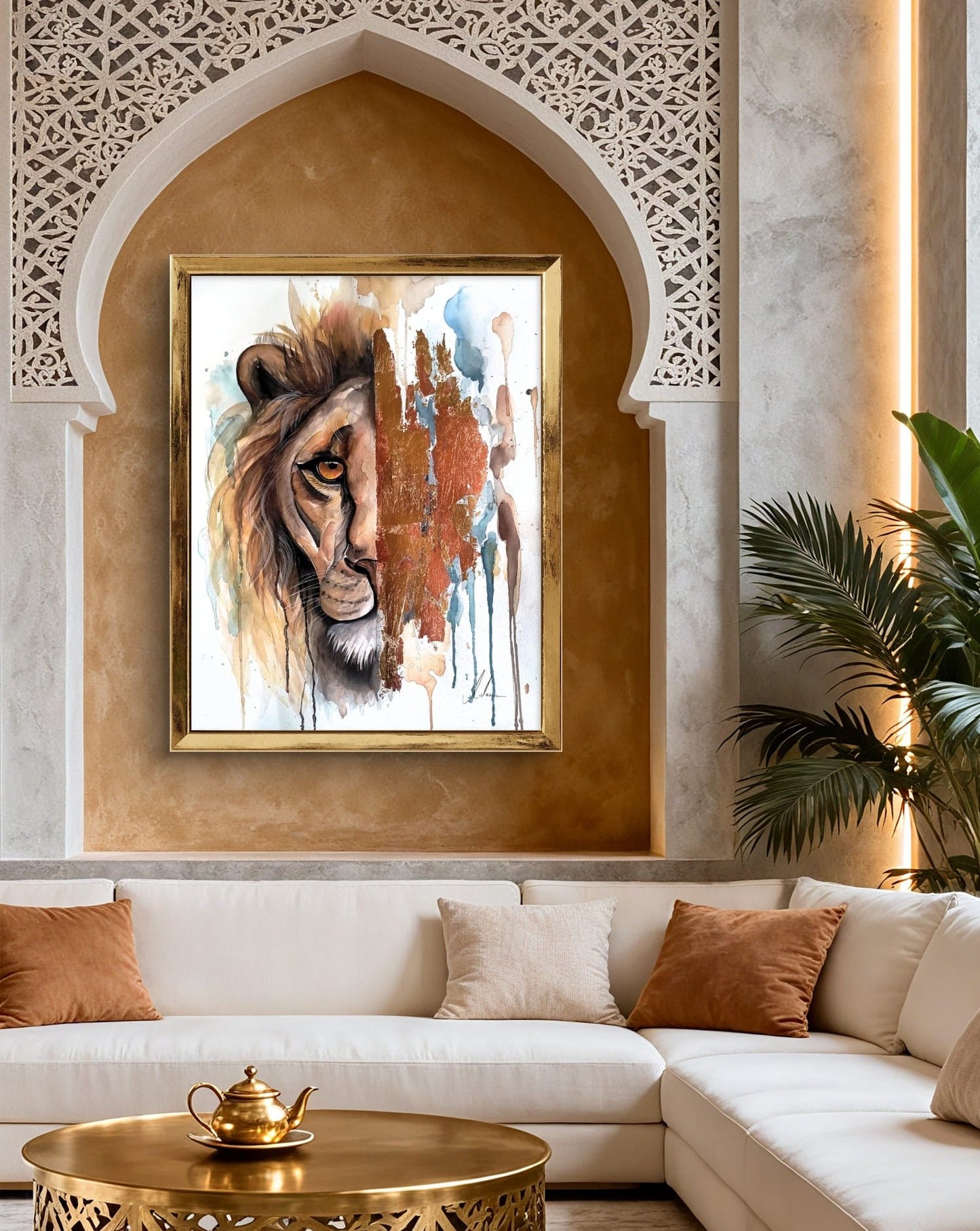 Aquarell "Lionheart"