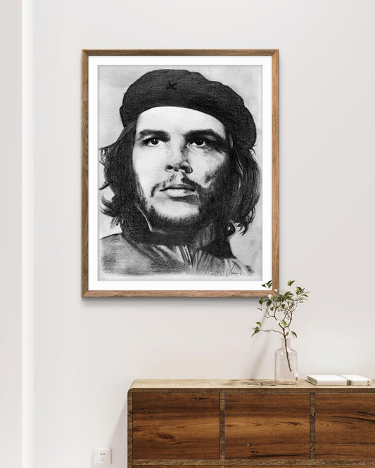 Kohlenbild "Che Guevara"