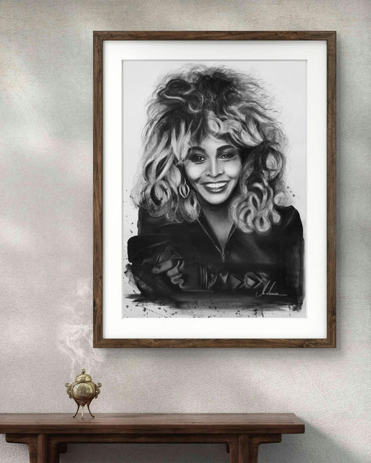 Kohlenbild "Tina Turner" Original