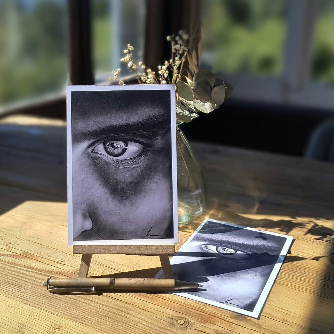 Kohlenbild "Mysterious Gaze"