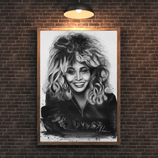 Kohlenbild Tina Turner