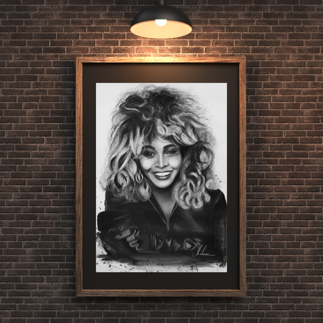 Kohlenbild "Tina Turner" Original