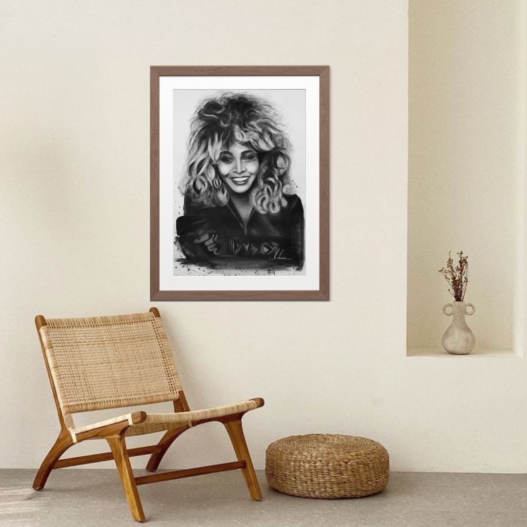 Kohlenbild "Tina Turner" Original