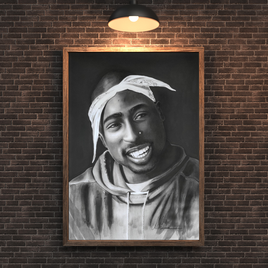 Kohlenbild Tupac
