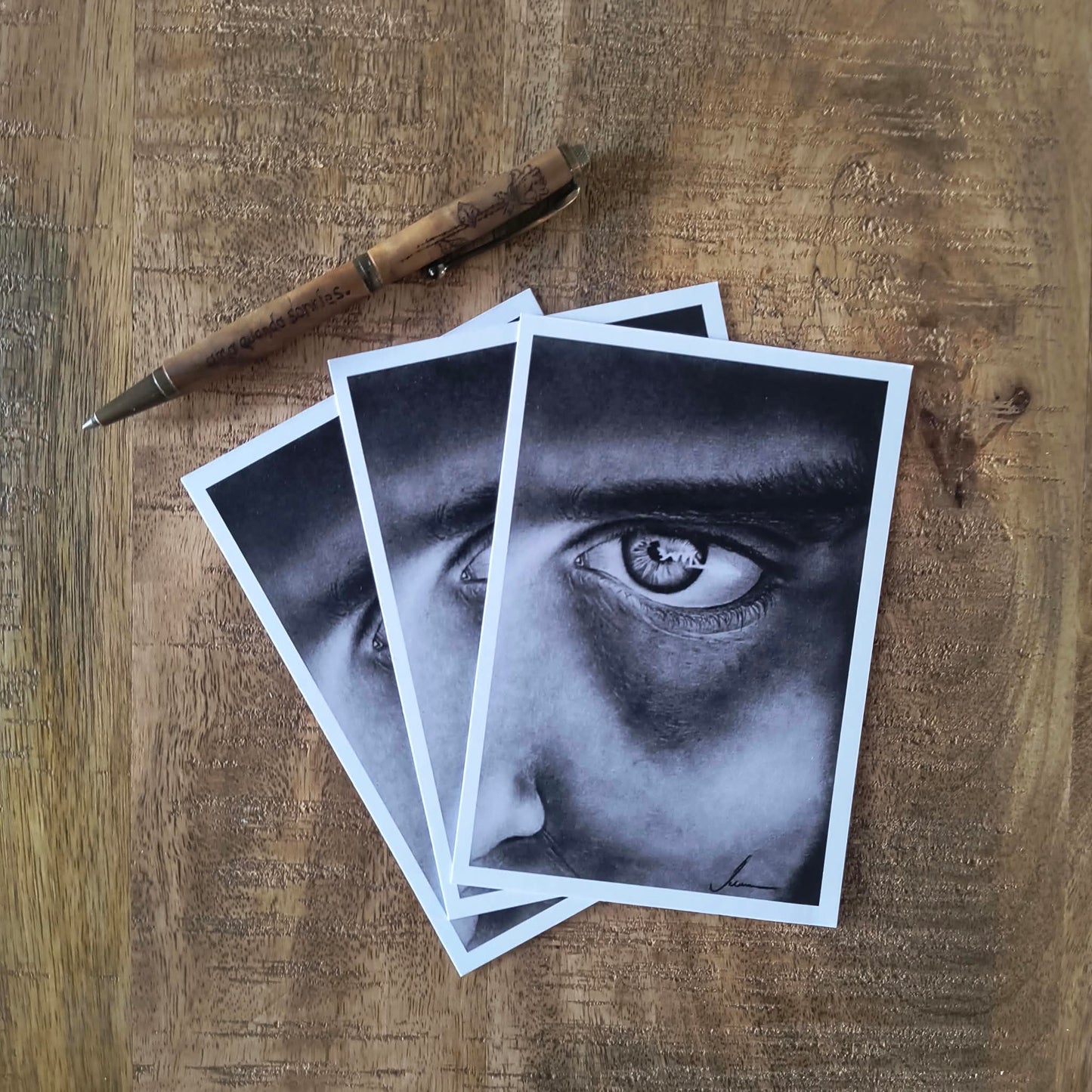 Kohlenbild "Mysterious Gaze"