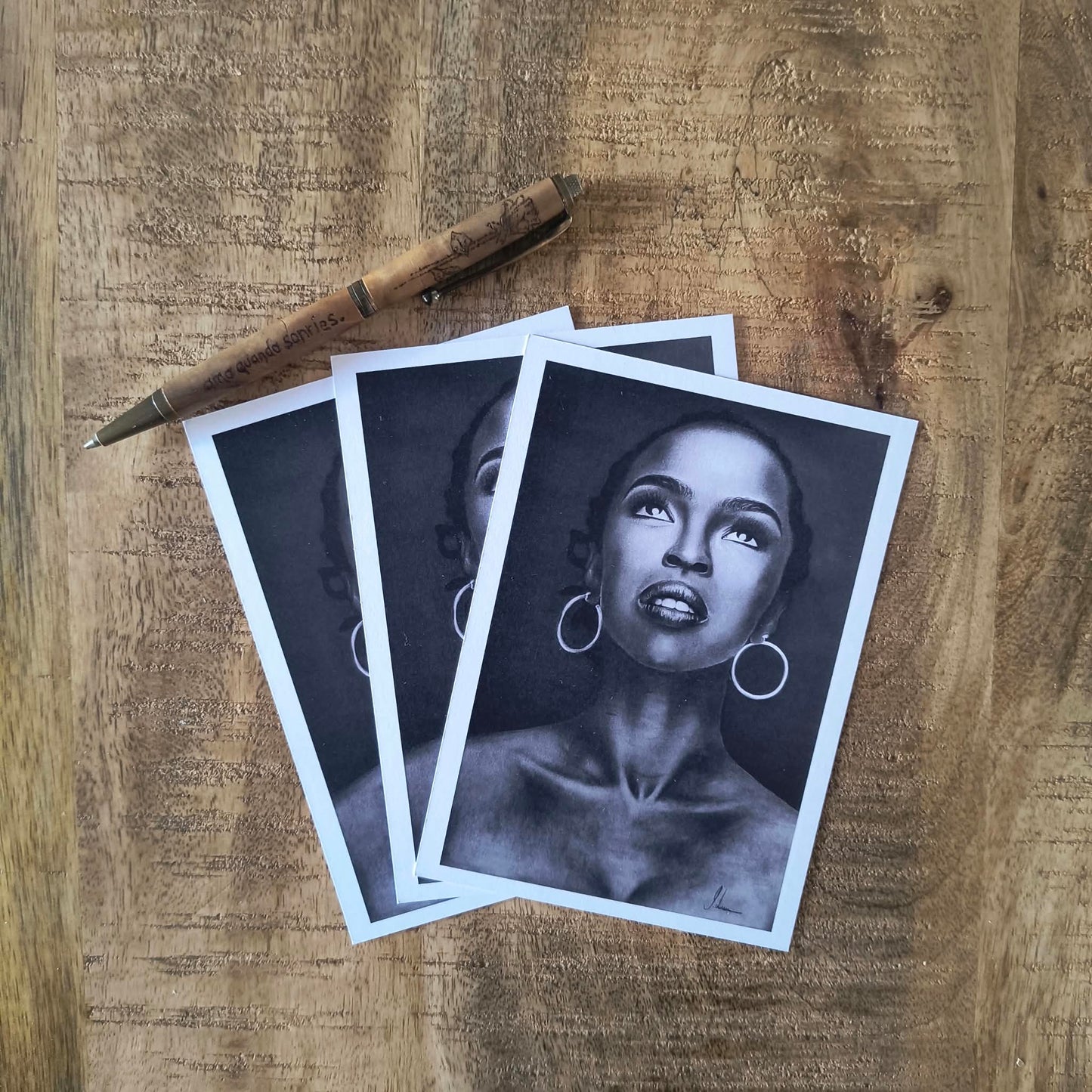 Kohlenbild "Lauryn Hill"