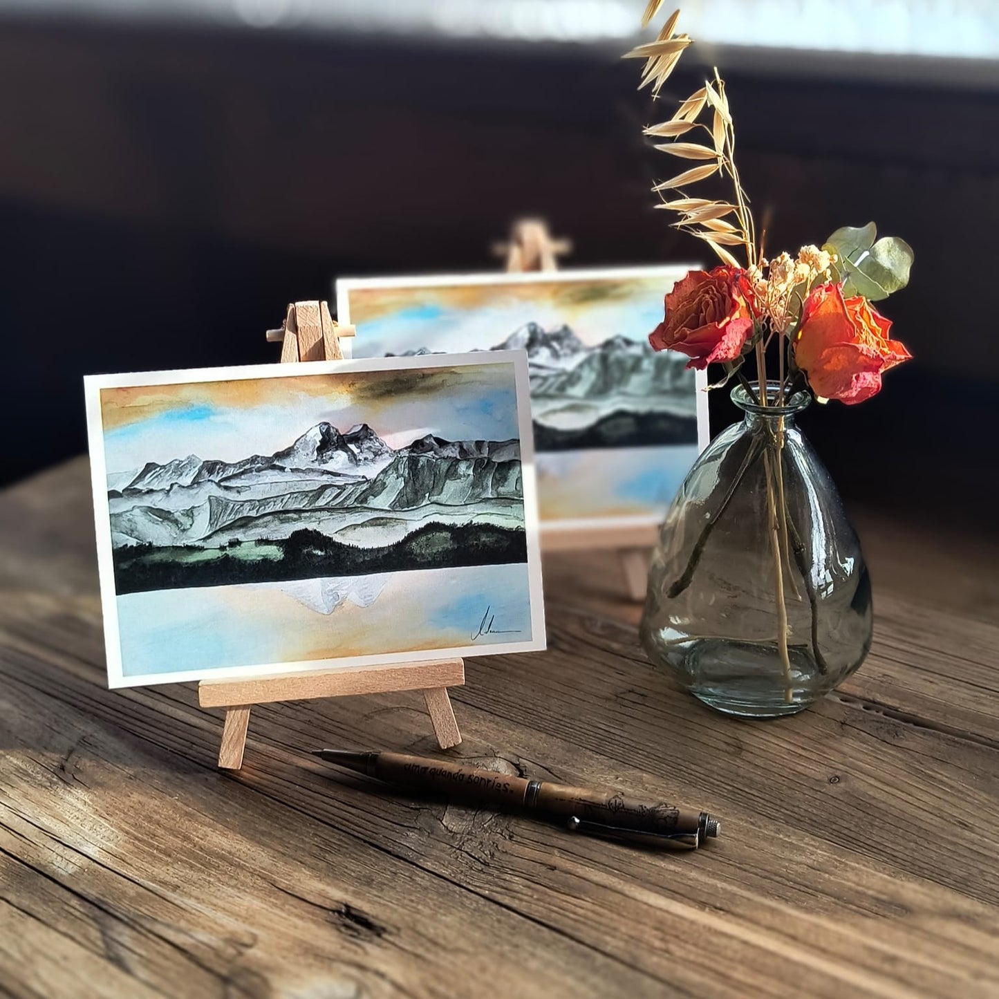 Aquarell "Silent Reflection"