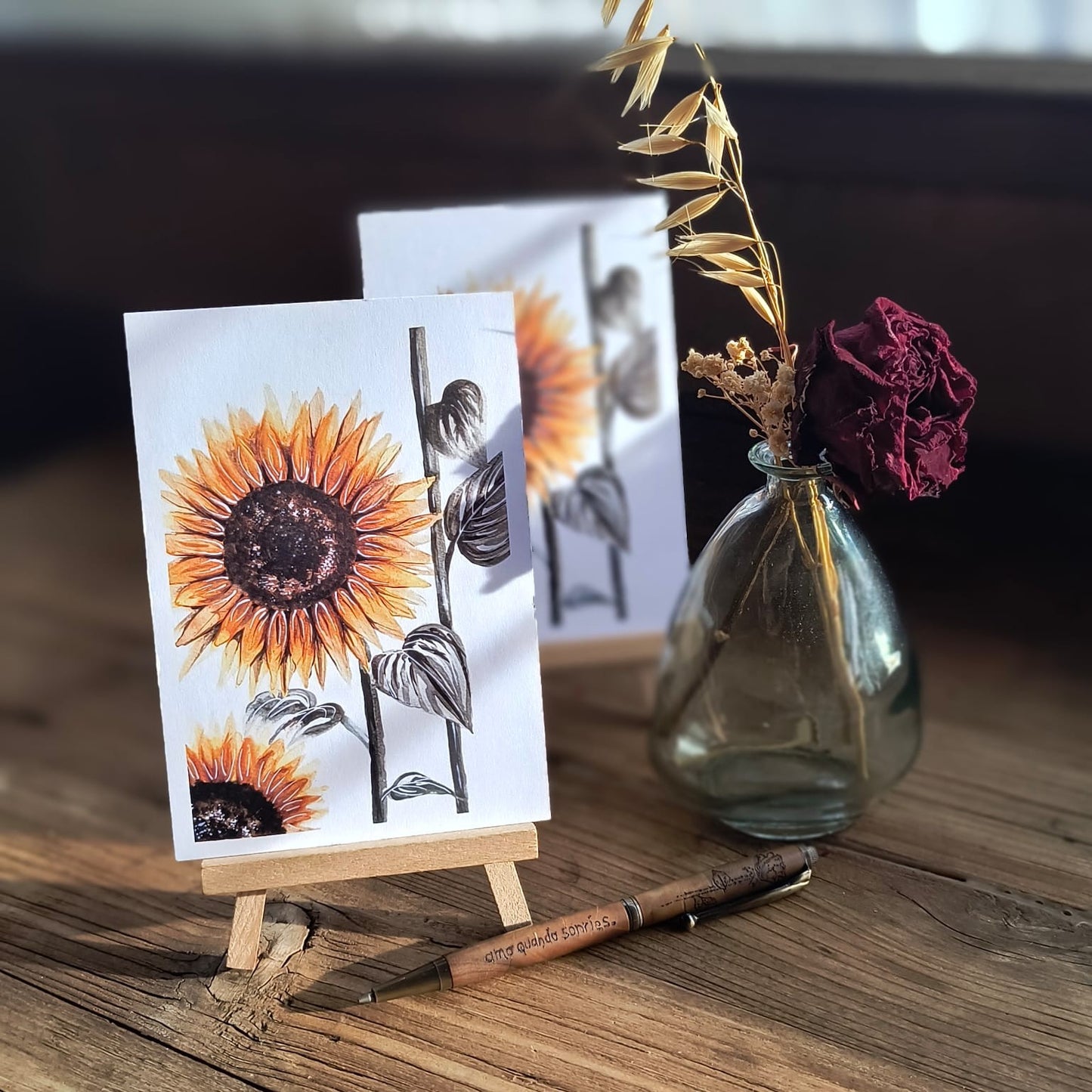 Aquarell "Golden Light"